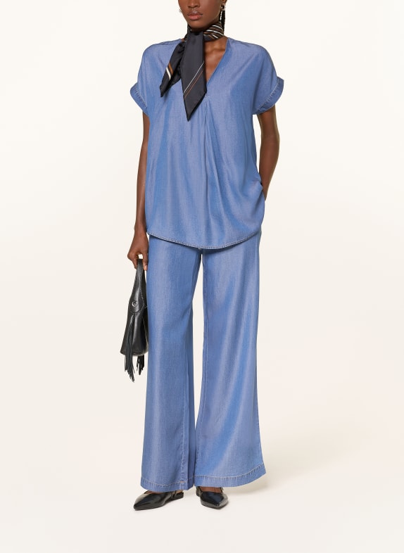lilienfels Blouse-shirt in denimlook BLAUW