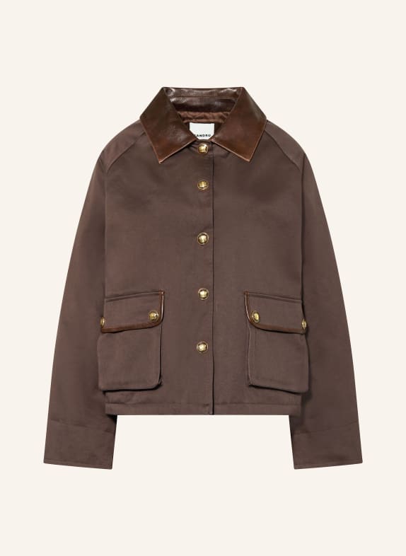 SANDRO Jacke DUNKELBRAUN