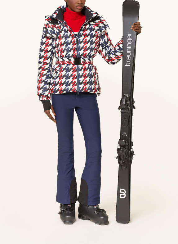 PERFECT MOMENT Dons ski-jas CANDICE WIT / ROOD / DONKERBLAUW