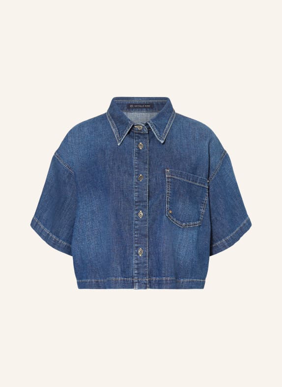 RAFFAELLO ROSSI Jeansblouse ZURI DONKERBLAUW