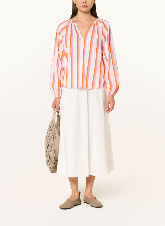 Emily VAN DEN BERGH blouse WIT / ROZE / ORANJE