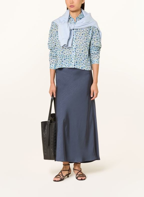 Emily VAN DEN BERGH overhemdblouse CRÈME / LICHTBLAUW / BLAUW