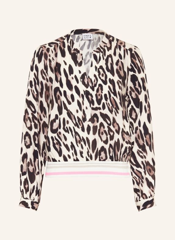 Emily VAN DEN BERGH blouse shirt CREAM / TAUPE / BLACK