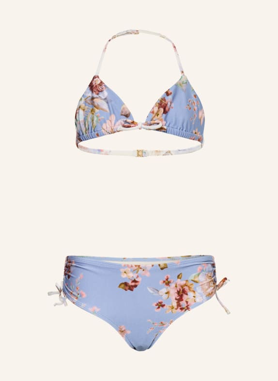 ZIMMERMANN Triangel-Bikini AWAKEN BLAUGRAU / BRAUN / ALTROSA