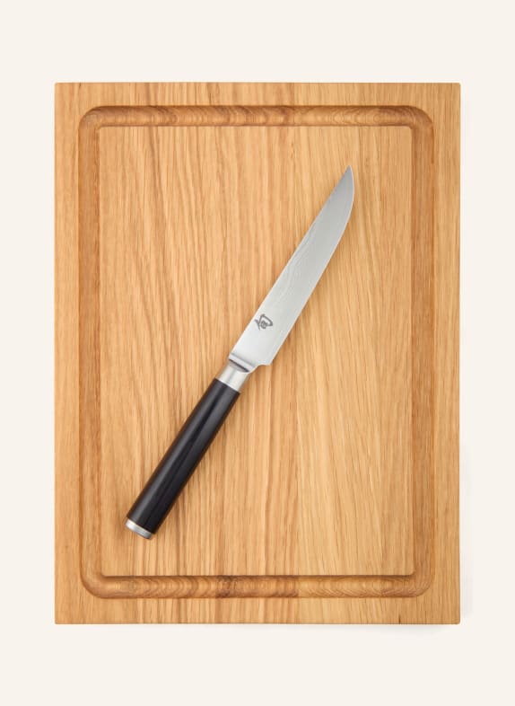 KAI 2-tlg. Set Steakmesser und Steakbrett SHUN CLASSIC DUNKELBRAUN / SCHWARZ