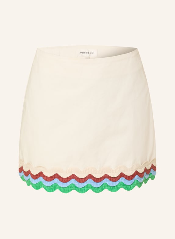 FABIENNE CHAPOT Rok TELHA WIT / GROEN / LICHTBLAUW