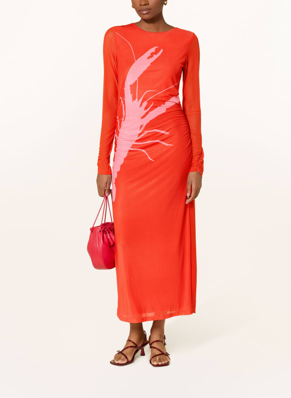 FABIENNE CHAPOT Robe en maille SIONARA ROUGE / ROSE