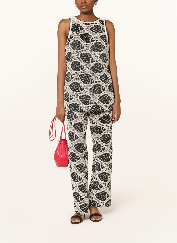 FABIENNE CHAPOT Hose MORA SCHWARZ / CREME