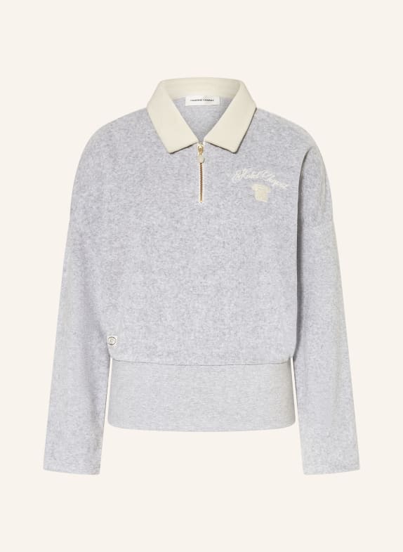 FABIENNE CHAPOT Frottee-Poloshirt HUGO GRAU / CREME