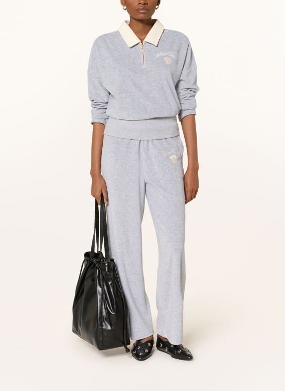FABIENNE CHAPOT Badstof poloshirt HUGO GRIJS / CRÈME