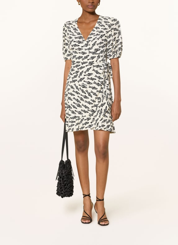 FABIENNE CHAPOT Wickelkleid ARIEL WEISS / SCHWARZ