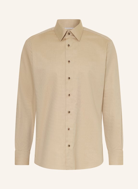 ETERNA Hemd Modern Fit BEIGE / WEISS