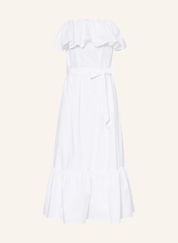 ESSENTIEL ANTWERP JOYCE off-the-shoulder dress WHITE