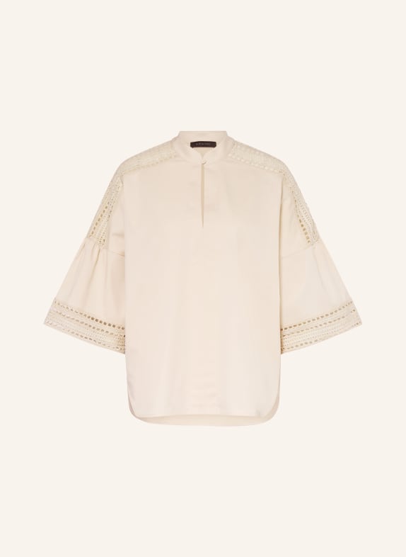 ELENA MIRO Blusenshirt mit 3/4-Arm und Lochspitze BEIGE