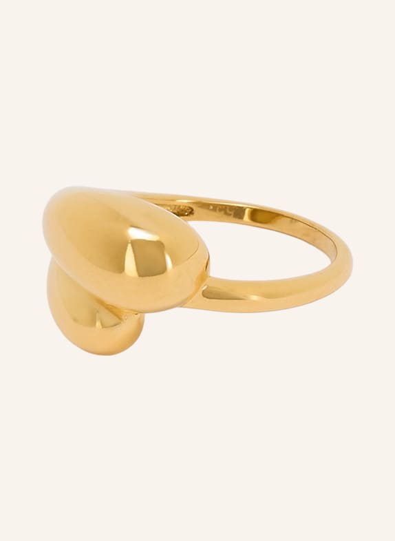 LULU Copenhagen CHUNKY SOFT DROPS ring GOLD