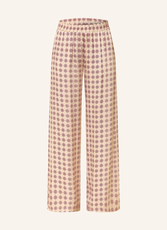 MILANO ITALY Marlenehose aus Satin 1113 nude print