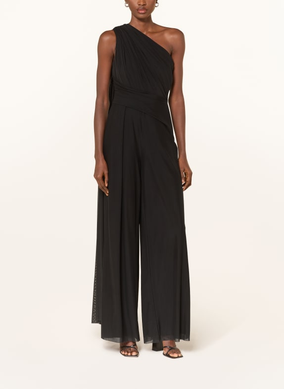 TALBOT RUNHOF Jumpsuit aus Mesh SCHWARZ