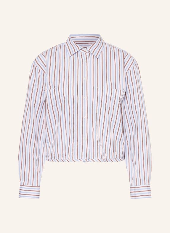 TONNO & PANNA Hemdbluse WEISS / BRAUN / HELLBLAU