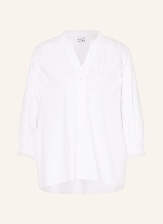 TONNO & PANNA Blůza s 3/4 rukávem BÍLÁ