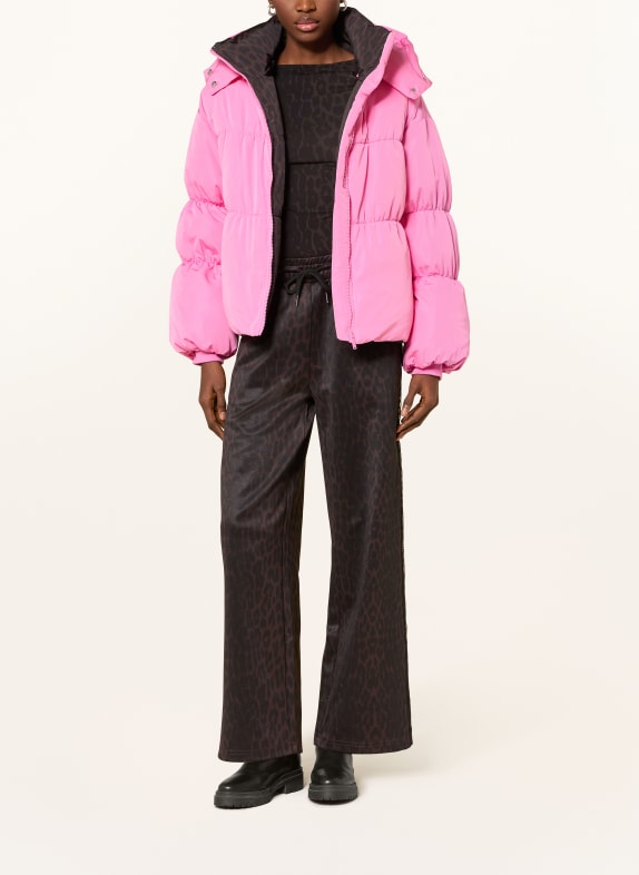 OH APRIL Steppjacke NICKY ROSA / DUNKELBRAUN / SCHWARZ