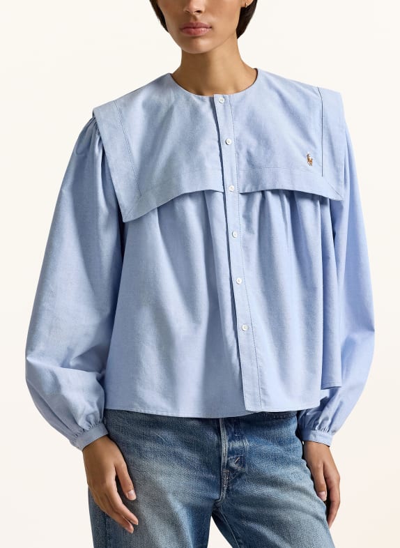 POLO RALPH LAUREN blouse LICHTBLAUW