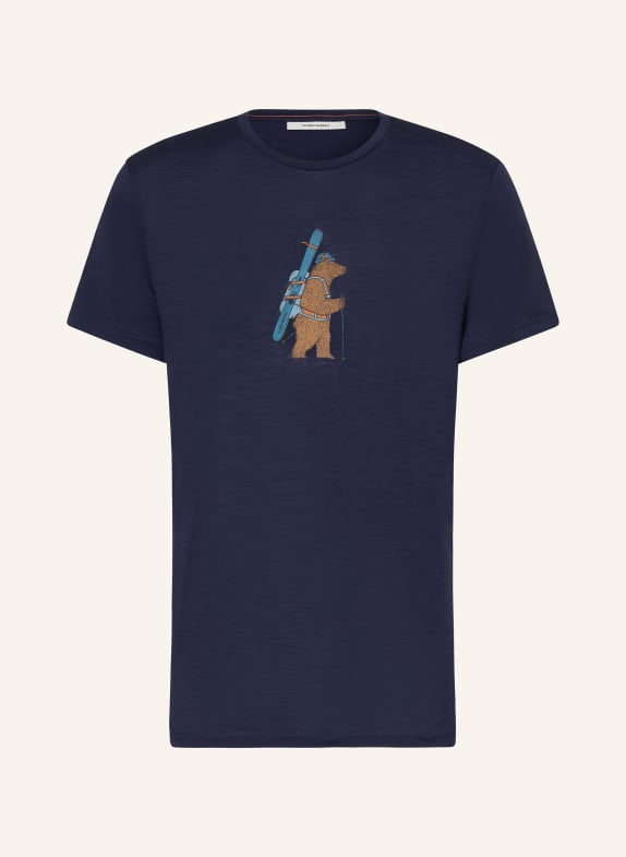 icebreaker T-Shirt aus Merinowolle DUNKELBLAU