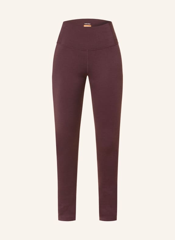 icebreaker Funkční kalhoty MERINO 200 OASIS z merino vlny TMAVĚ ČERVENÁ