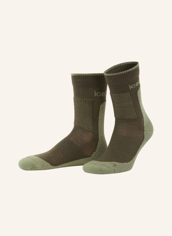 icebreaker Chaussettes de trekking HIKE avec laine Meirn OLIVE / VERT