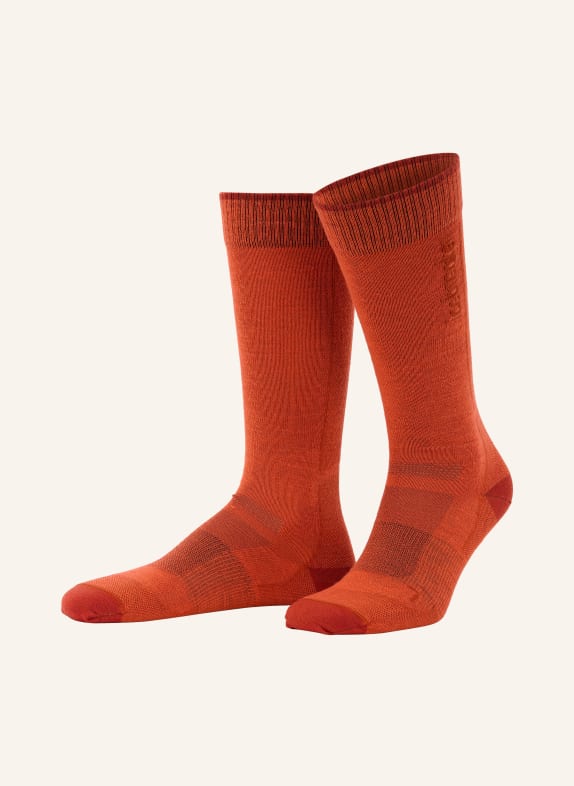 icebreaker Chaussettes de ski SKI + ULTRALIGHT OTC ORANGE FONCÉ