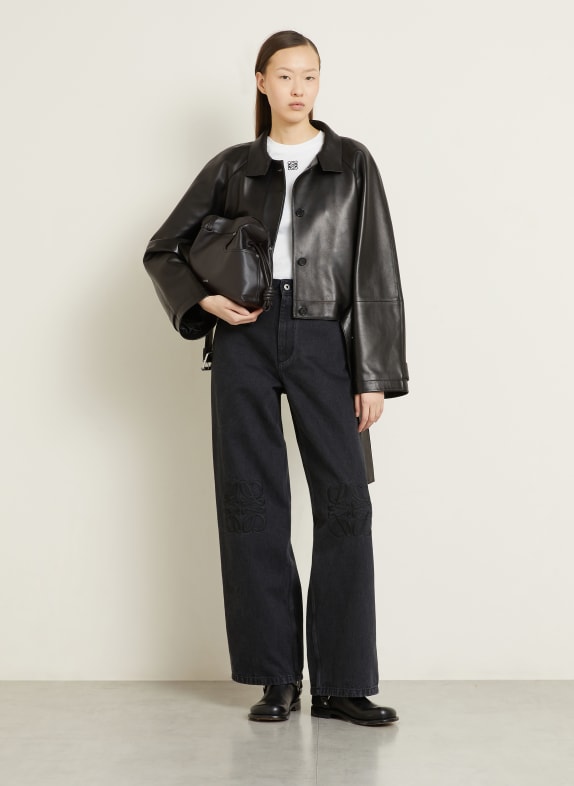 LOEWE Schultertasche FLAMENCO SCHWARZ