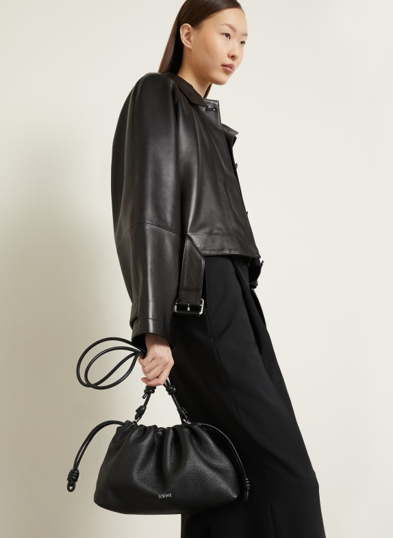 LOEWE Schultertasche FLAMENCO SCHWARZ