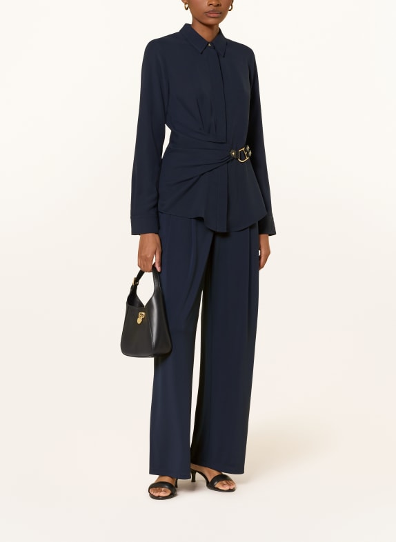 LAUREN RALPH LAUREN overhemdblouse DONKERBLAUW