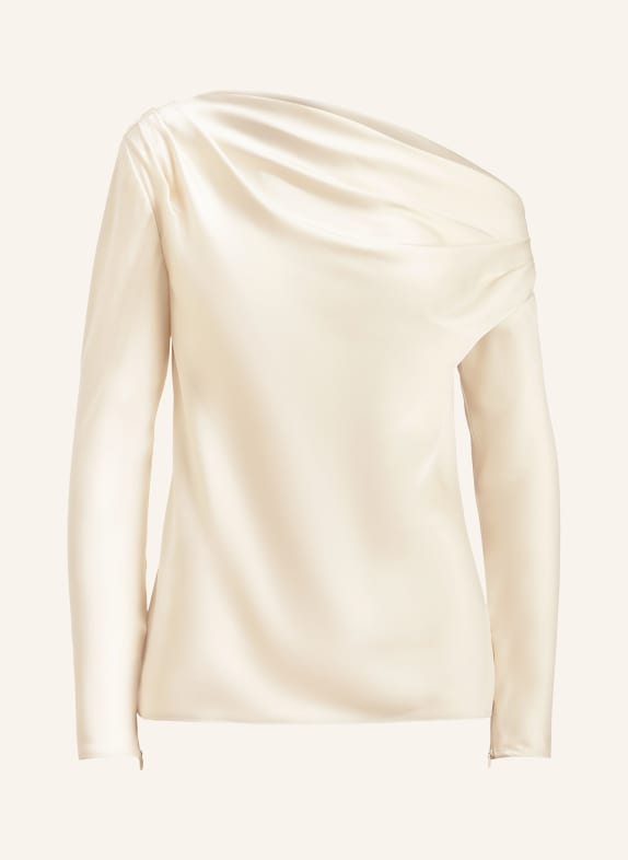 LAUREN RALPH LAUREN One-Shoulder-Bluse aus Satin ECRU