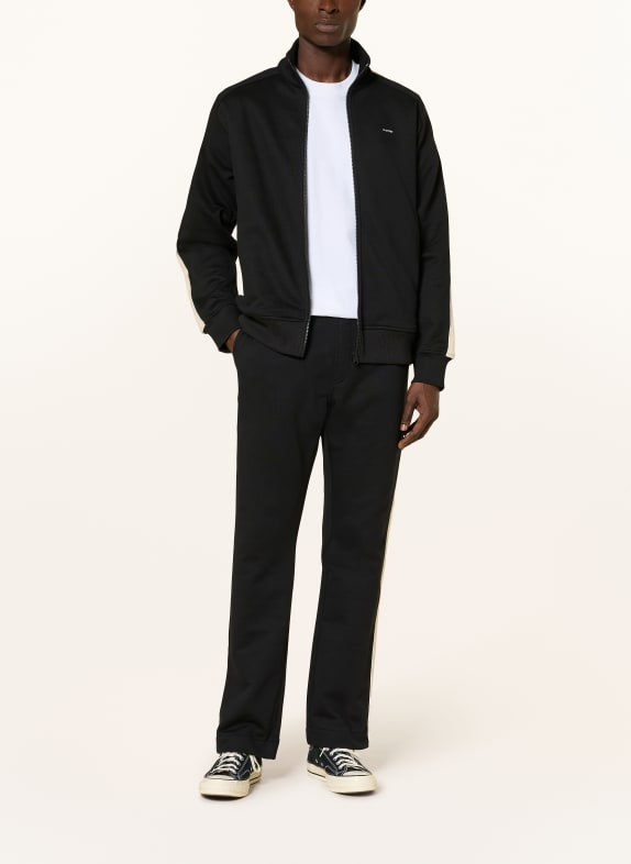 G-Star Pantaloni de trening NEGRU / CREM