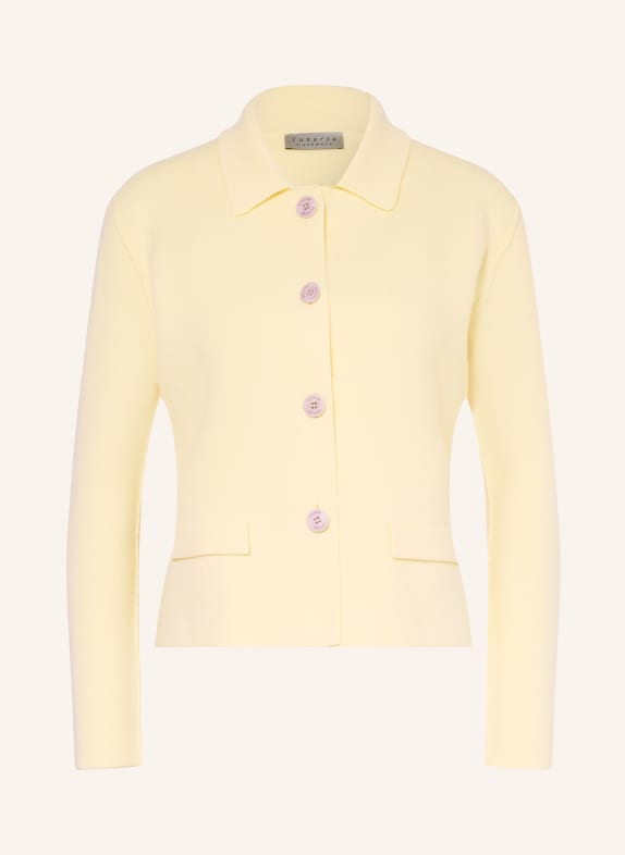 lunaria cashmere Strickjacke aus Cashmere HELLGELB