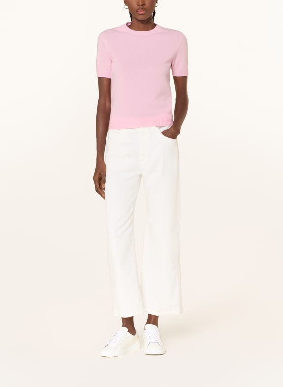 lunaria cashmere Gebreid shirt van kasjmier ROZE