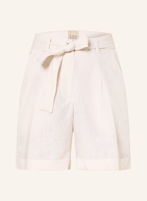 ÉMANOU plátěné šortky KRÉMOVÁ