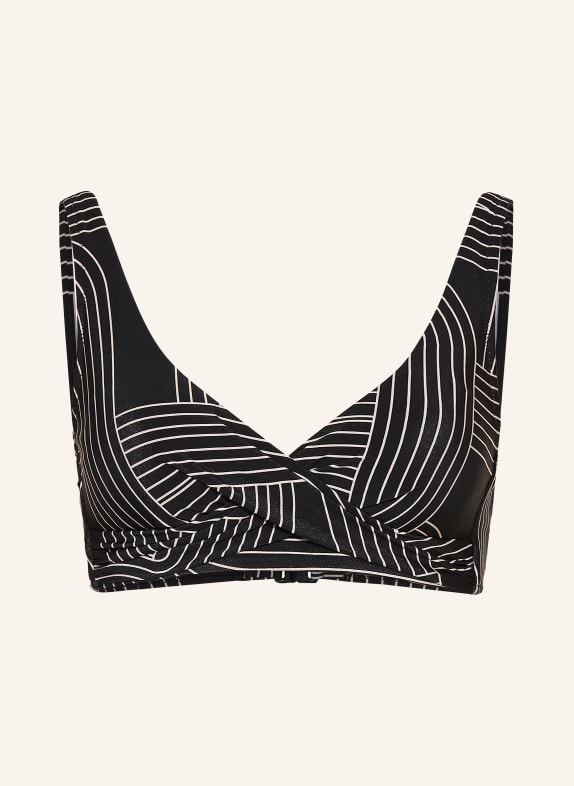 watercult Bralette bikiny LINE SET ČERNÁ / REŽNÁ