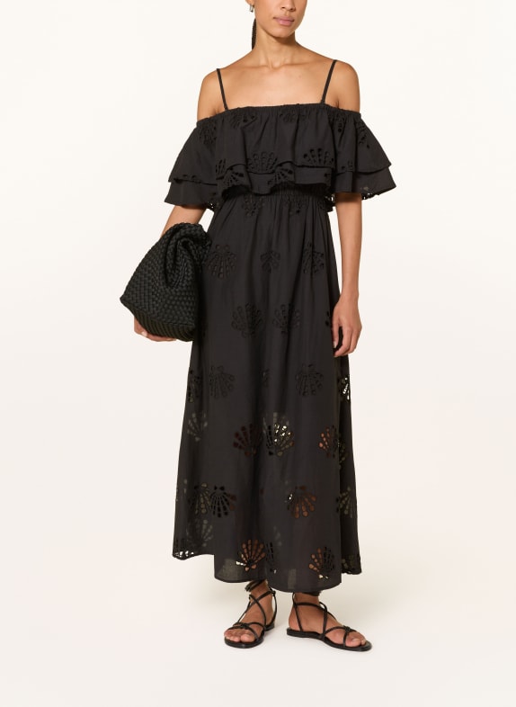 watercult Strandkleid DOLCE LEMON aus Lochspitze SCHWARZ