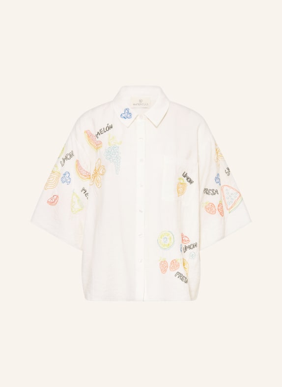 watercult Hemdbluse FRUITBOWL mit Stickereien ECRU