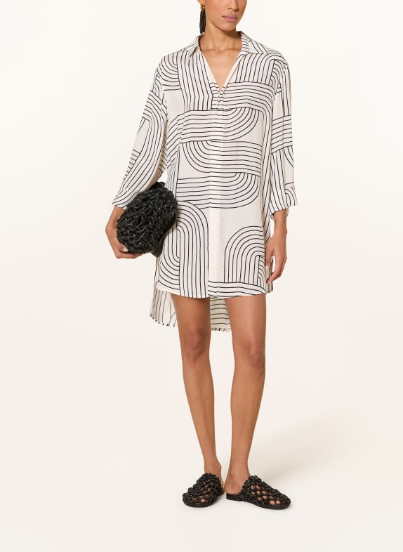 watercult Strandkleid LINE SET mit 3/4-Arm ECRU / SCHWARZ
