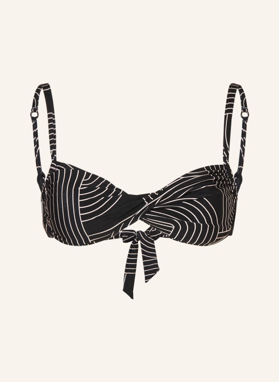 watercult Bralette bikiny LINE SET ČERNÁ / REŽNÁ