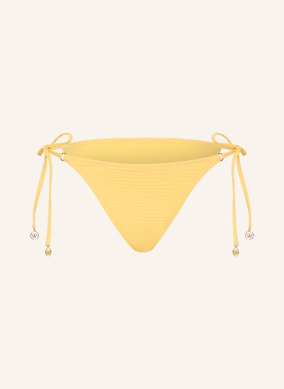 watercult SUNTOUCHED SOLIDS triangle bikini bottoms LIGHT YELLOW