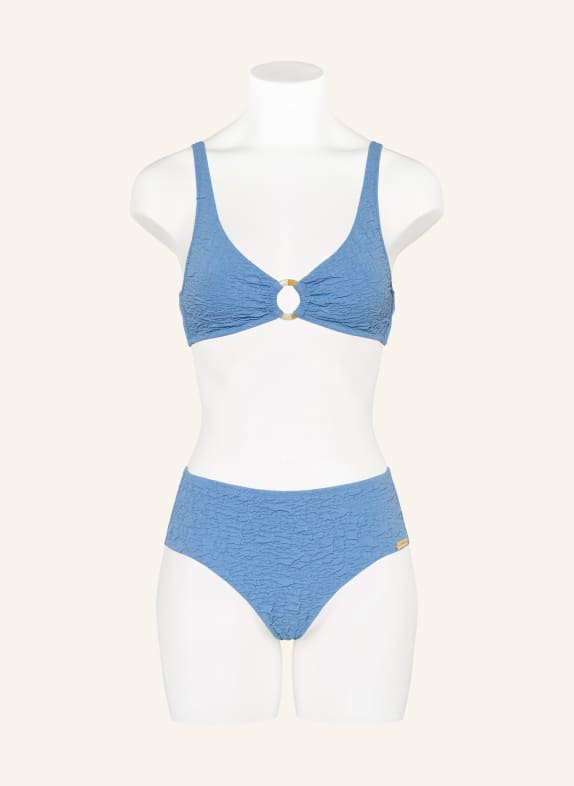 watercult Bikinibroekje met hoge taille TIDAL TEXTURE LICHTBLAUW