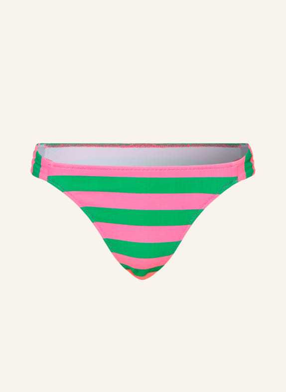 watercult Brazilian-Bikini-Hose STRIPE ENERGY PINK / GRÜN