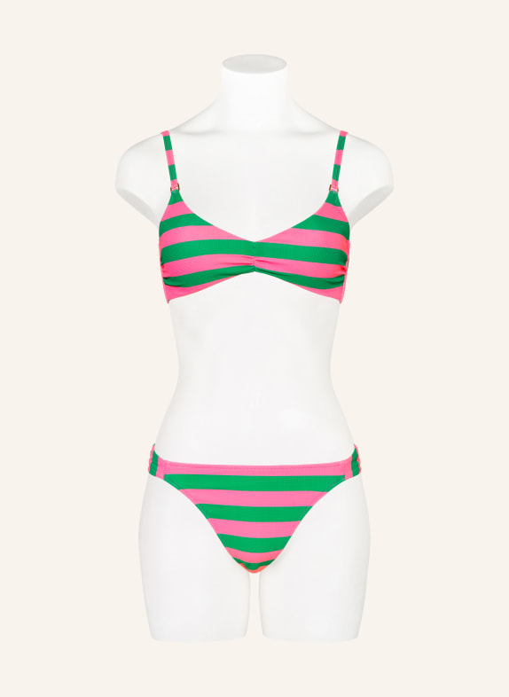 watercult Braziliaanse bikinibroekje STRIPE ENERGY ROZE / GROEN