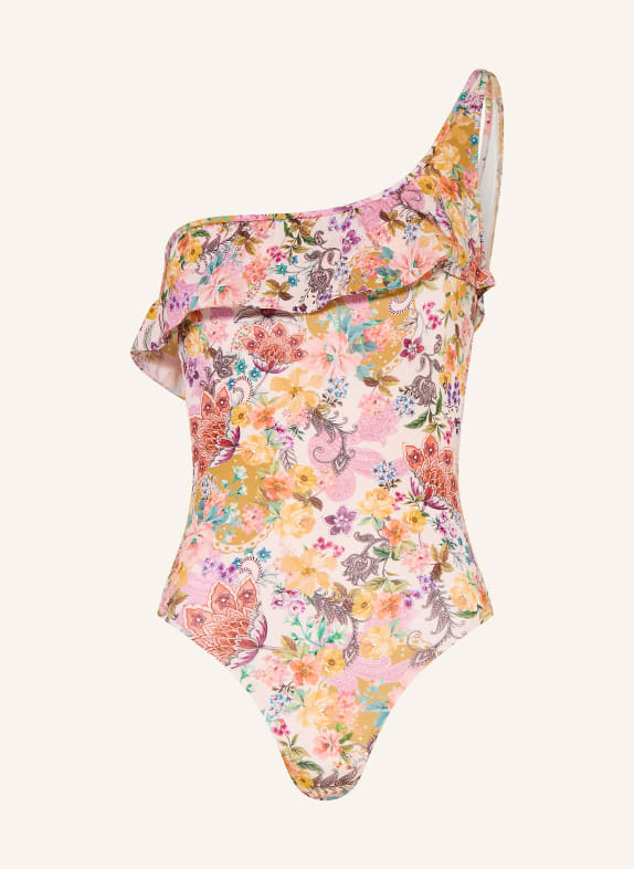 watercult Maillot de bain asymétrique PRETTY BOHO ROSE FUCHSIA / LILAS / ORANGE CLAIR