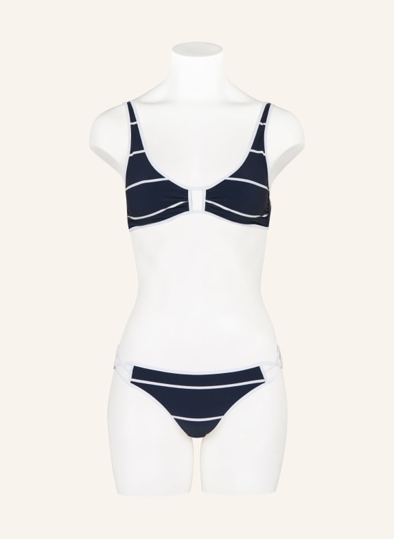 watercult Basic bikinibroekje COASTAL LINES DONKERBLAUW / WIT