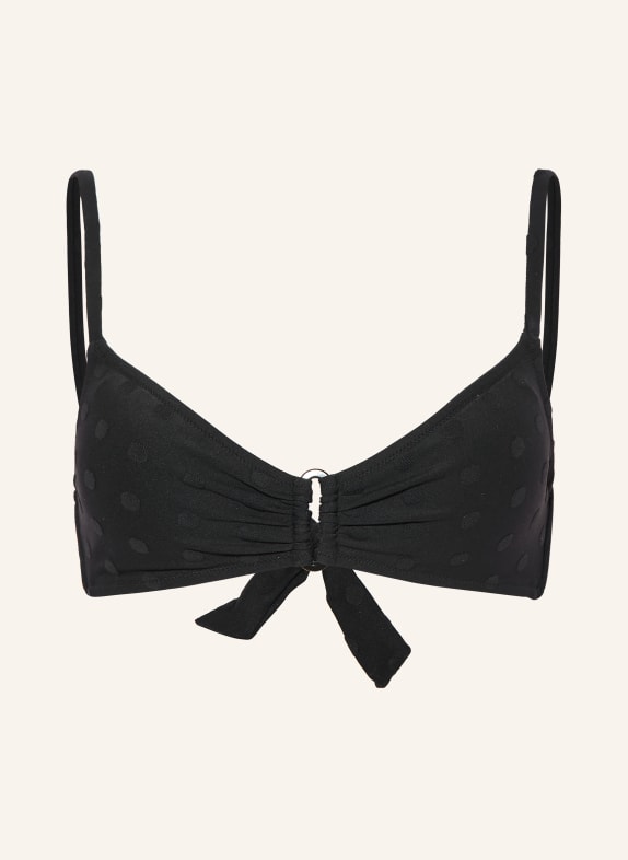 watercult Bralette-Bikini-Top MODERN DOTS SCHWARZ