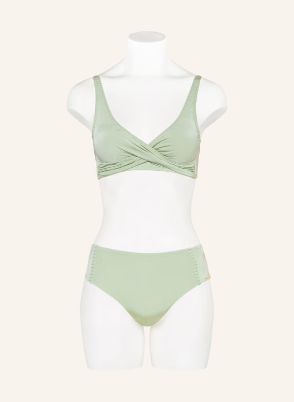 watercult Bustier-bikinitop CRAFTED ESSENTIALS in wikkeloptiek LICHTGROEN